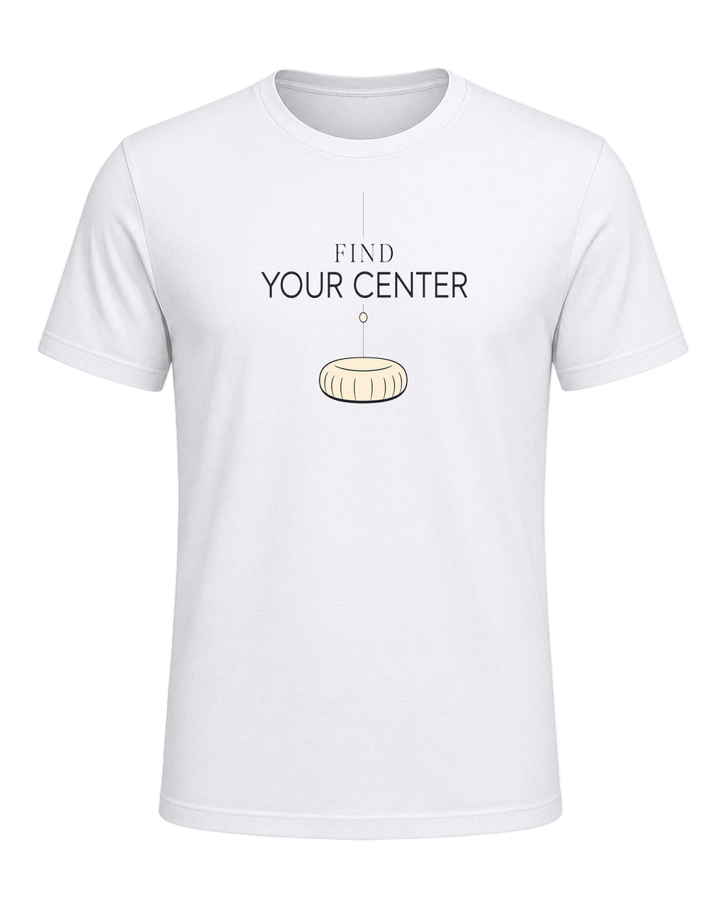 FIND YOUR CENTER — White