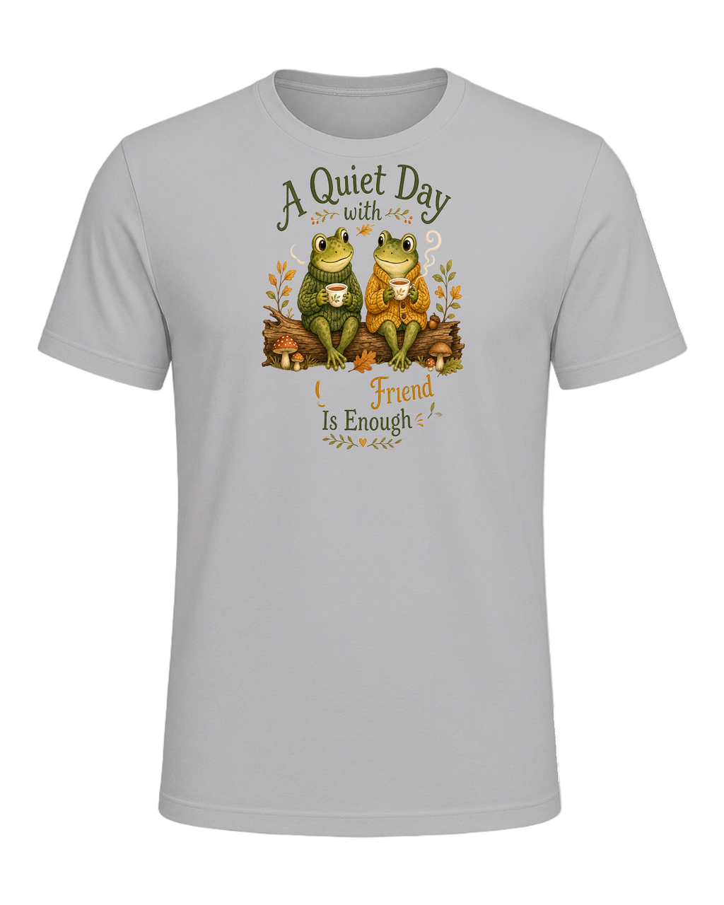 Cozy Frog Friends — Athletic Heather