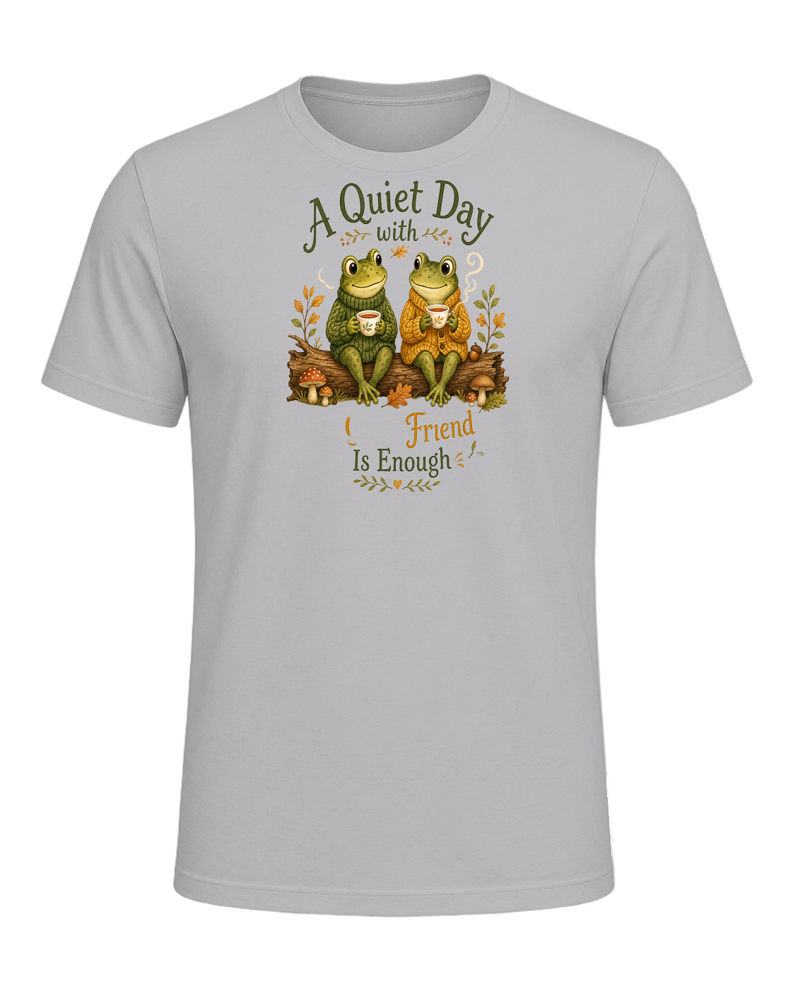 Cozy Frog Friends — Athletic Heather