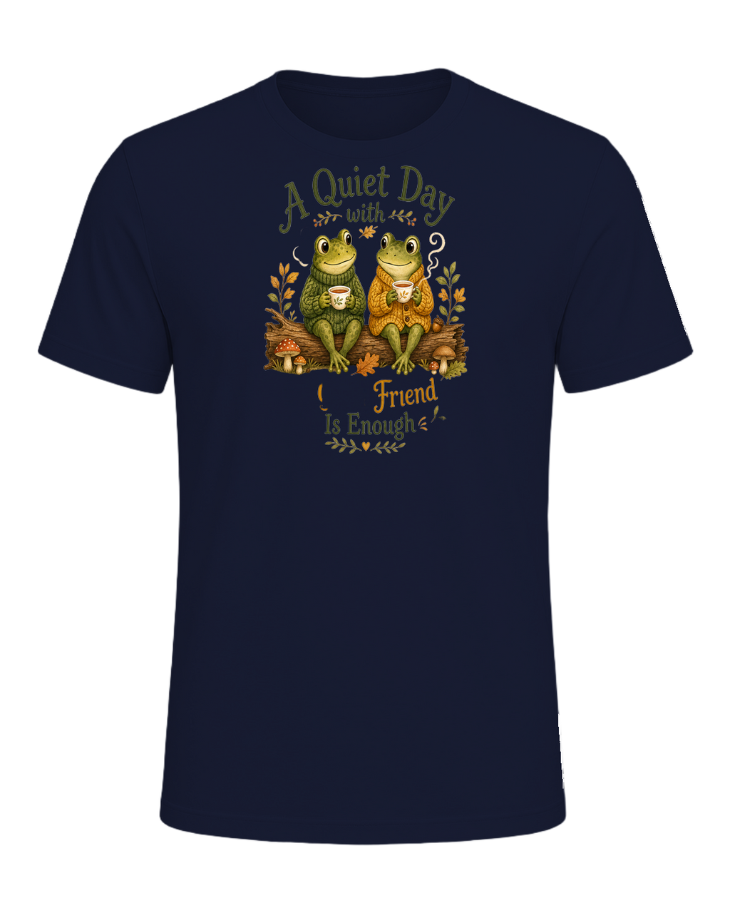 Cozy Frog Friends — Navy