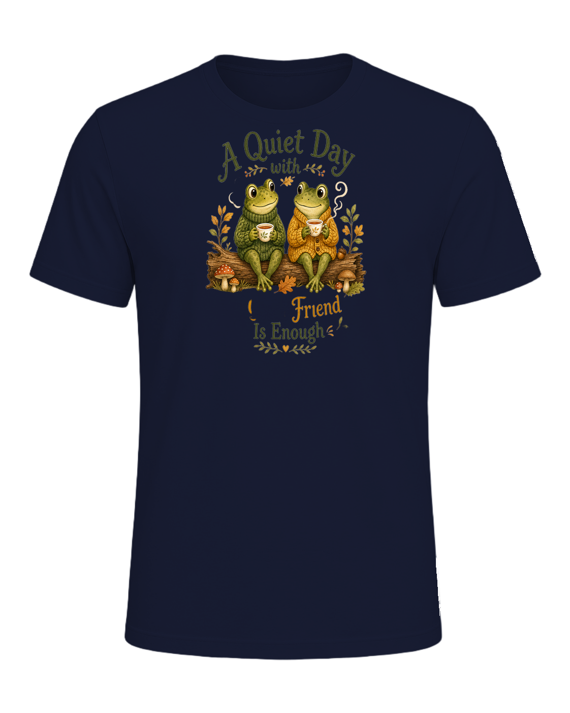 Cozy Frog Friends — Navy
