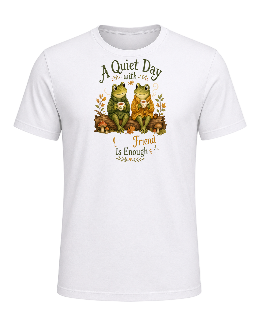 Cozy Frog Friends — White