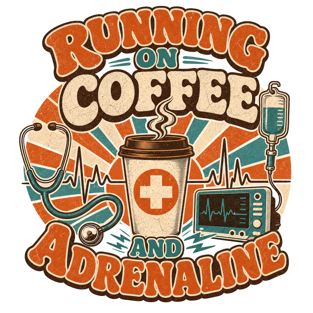 RUNNING ON COFFEE AND ADRENALINE