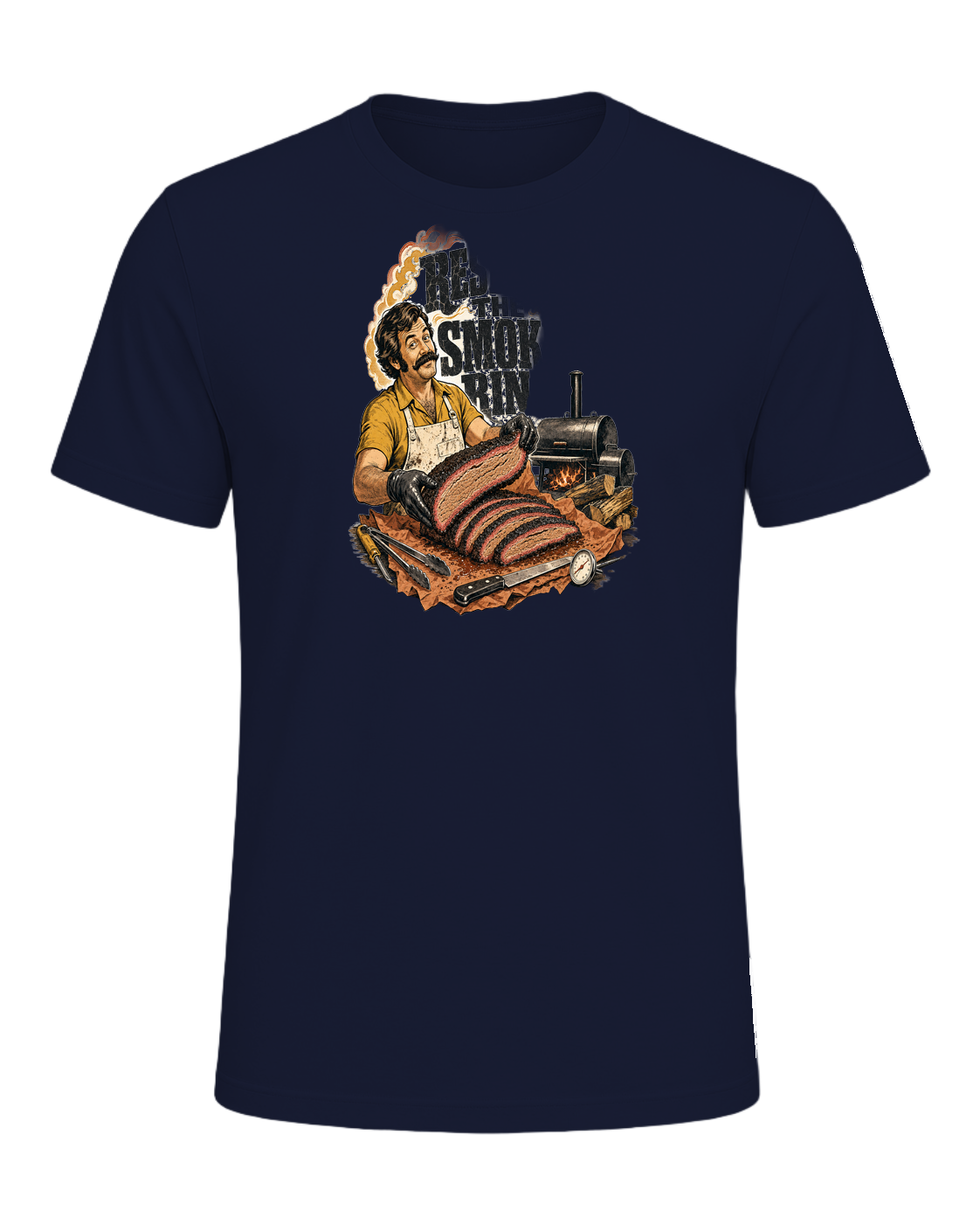RESPECT THE SMOKE RING — Navy