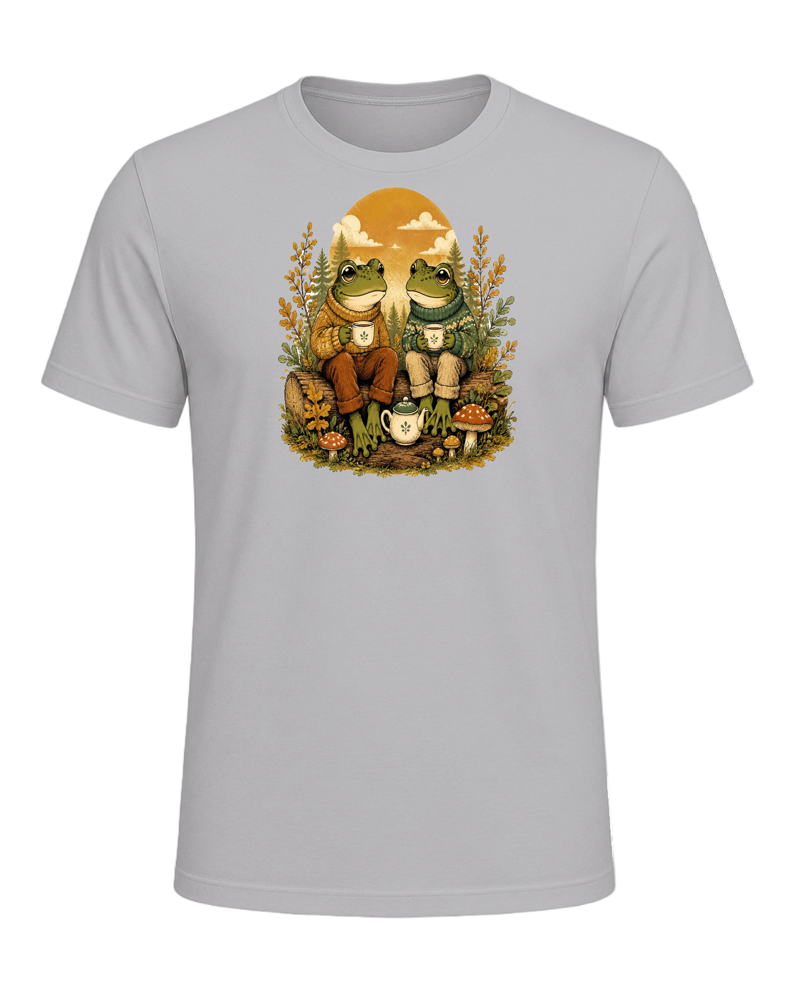Cozy Frog Friends — Athletic Heather