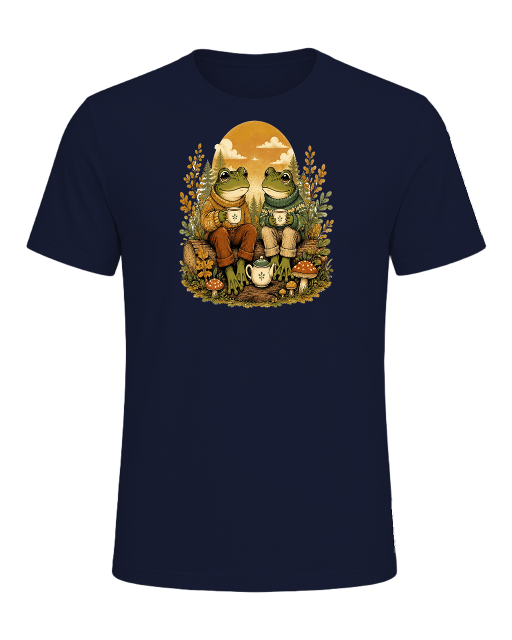 Cozy Frog Friends — Navy