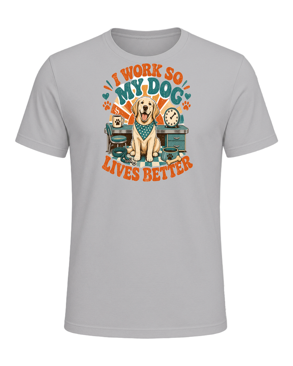 I WORK SO MY DOG LIVES BETTER — Athletic Heather