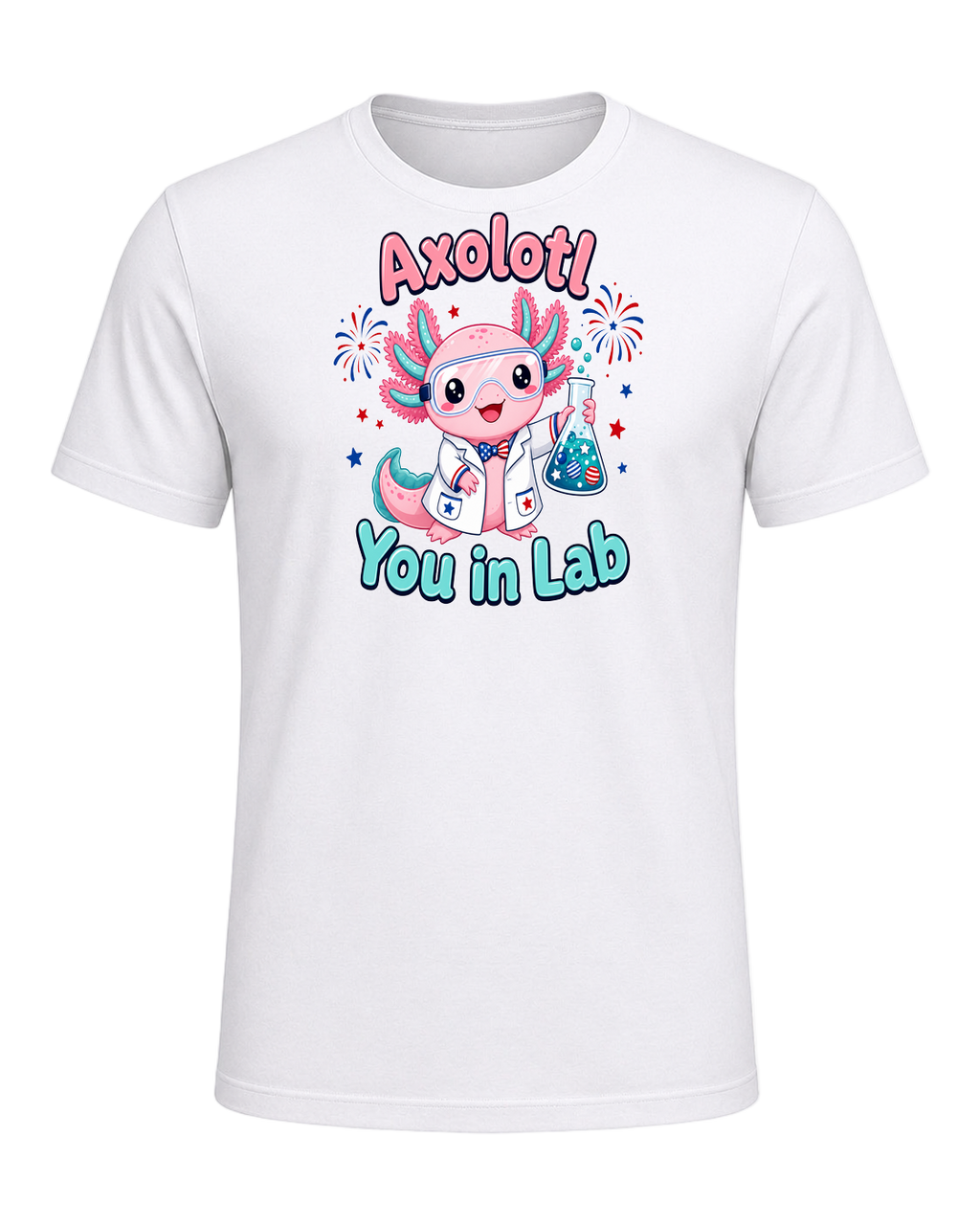 Axolotl Scientist — White