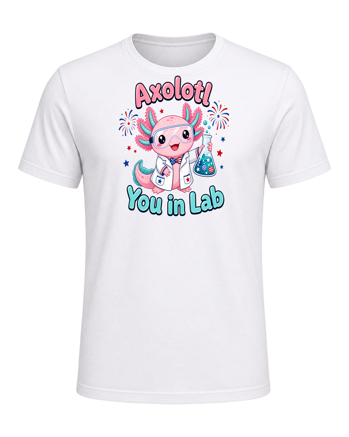 Axolotl Scientist — White