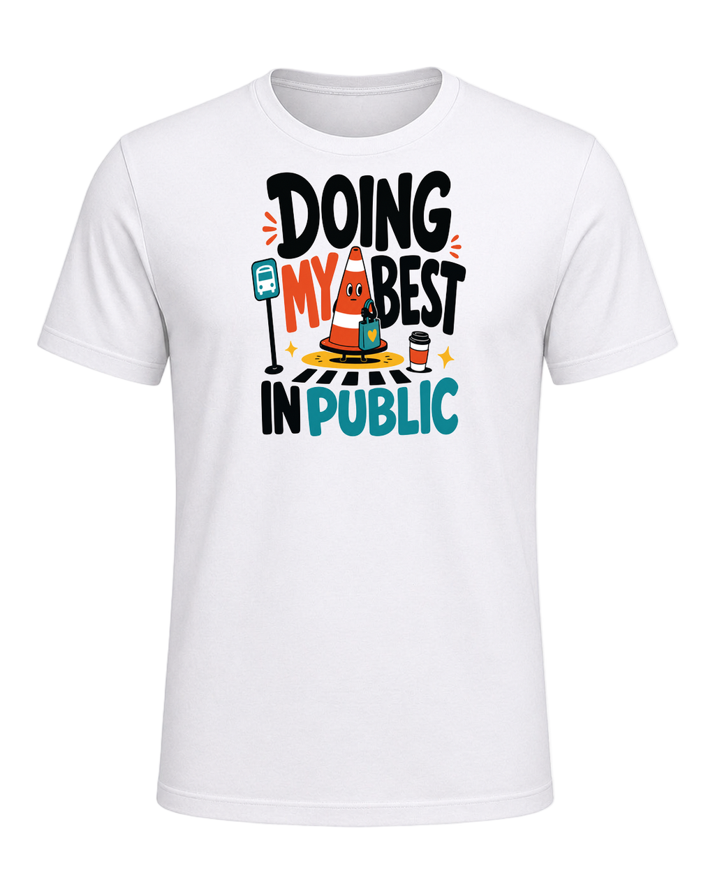 DOING MY BEST IN PUBLIC — White