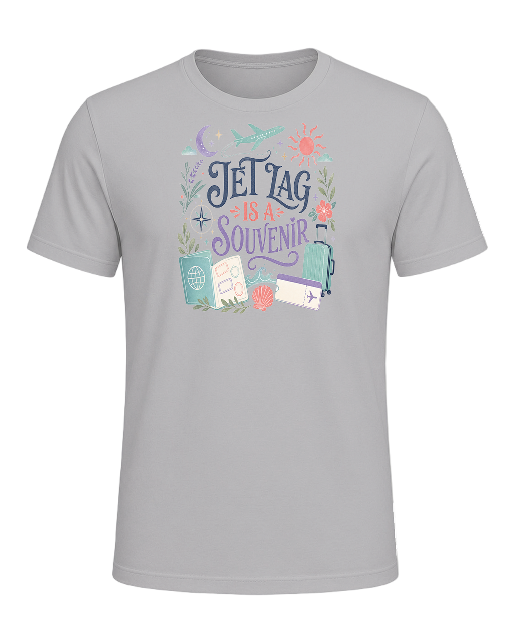 JET LAG IS A SOUVENIR — Athletic Heather