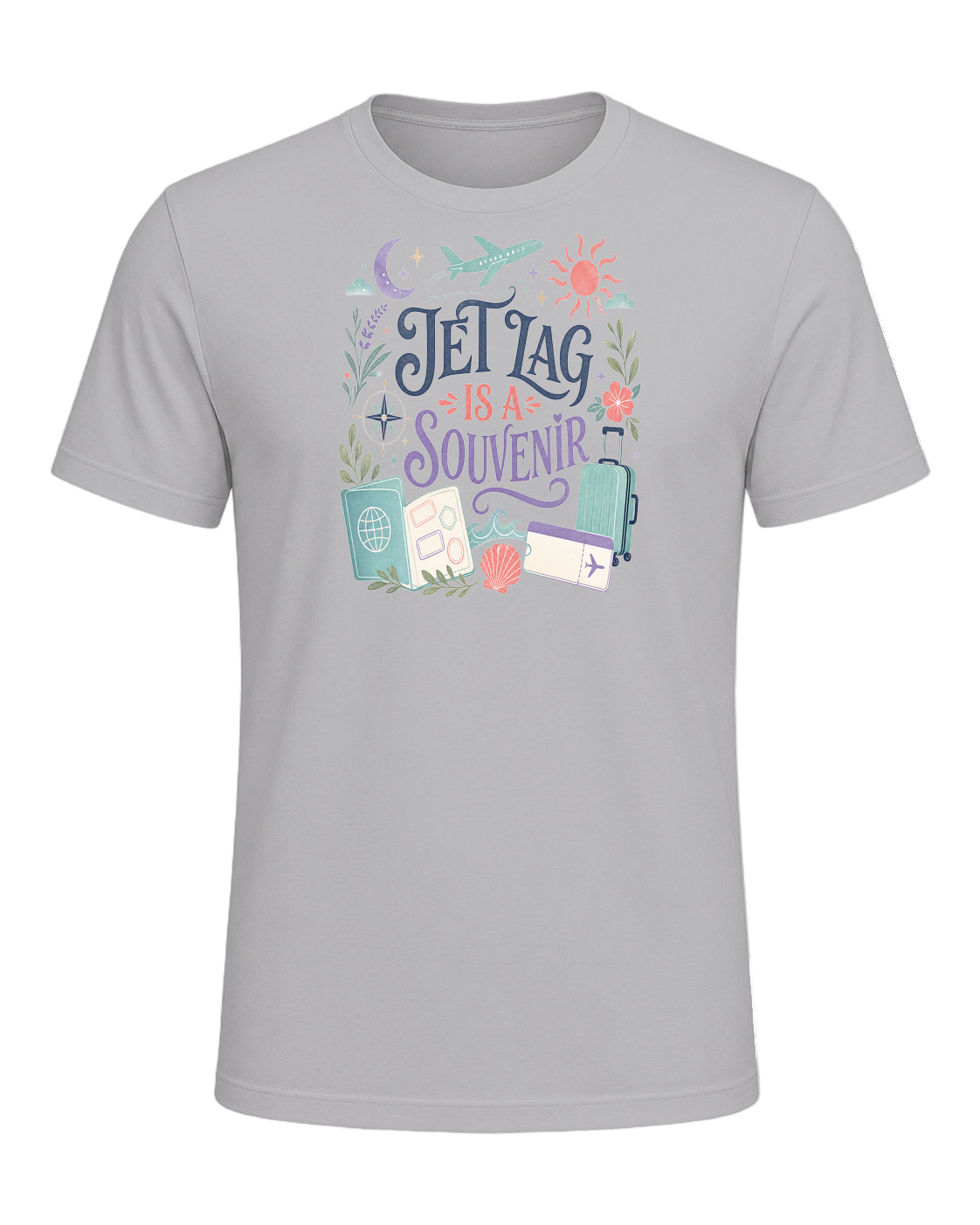 JET LAG IS A SOUVENIR — Athletic Heather