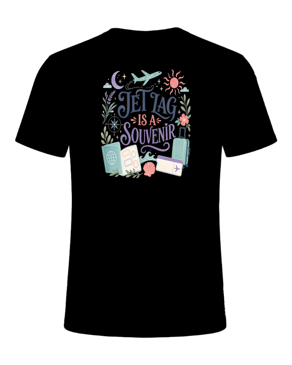 JET LAG IS A SOUVENIR — Black