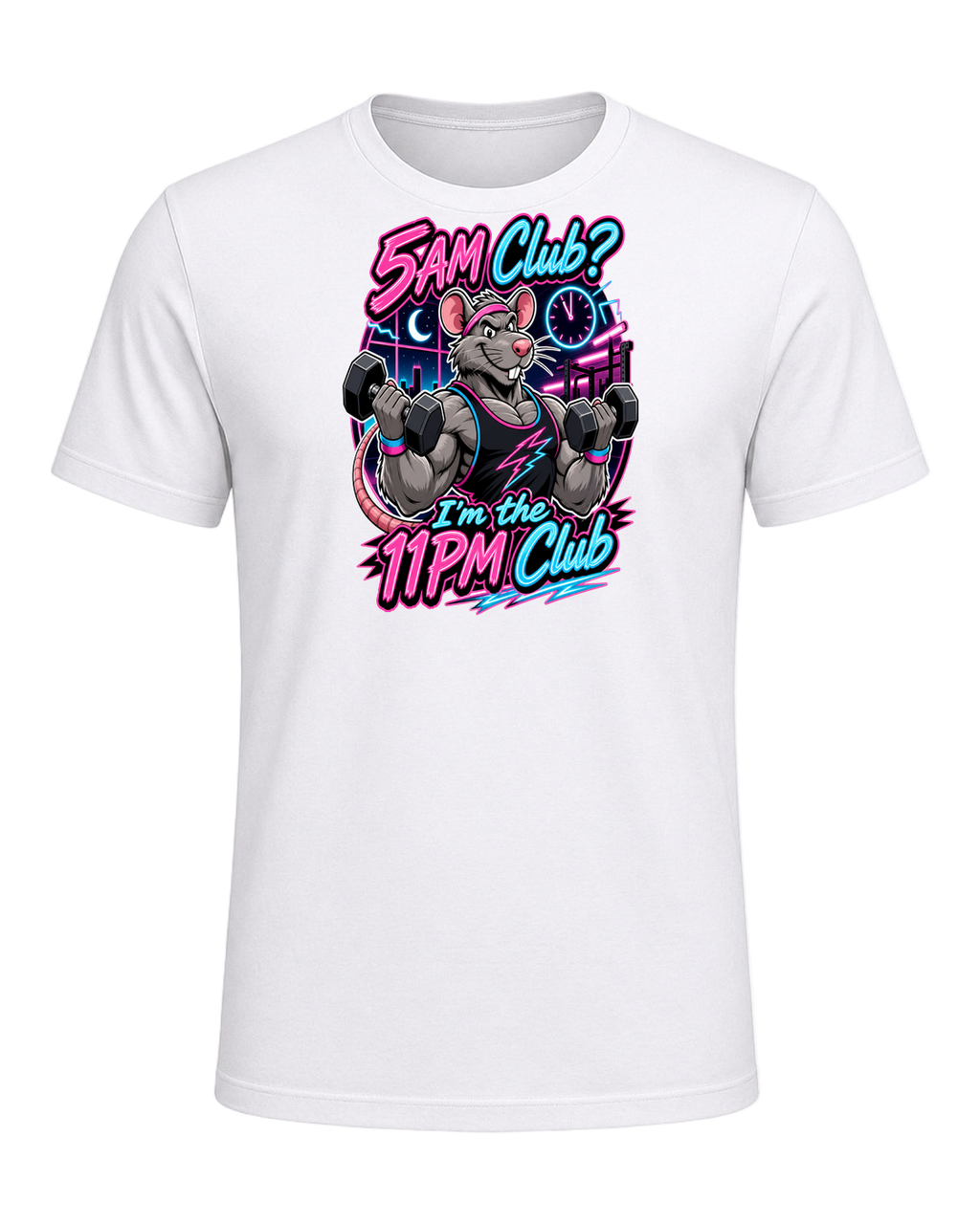 Gym Rat Night Owl — White