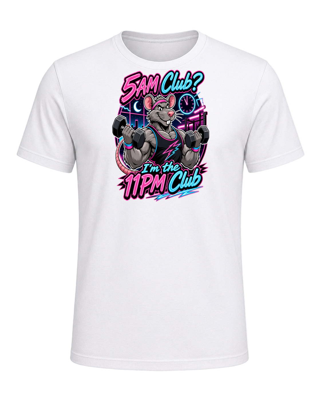 Gym Rat Night Owl — White