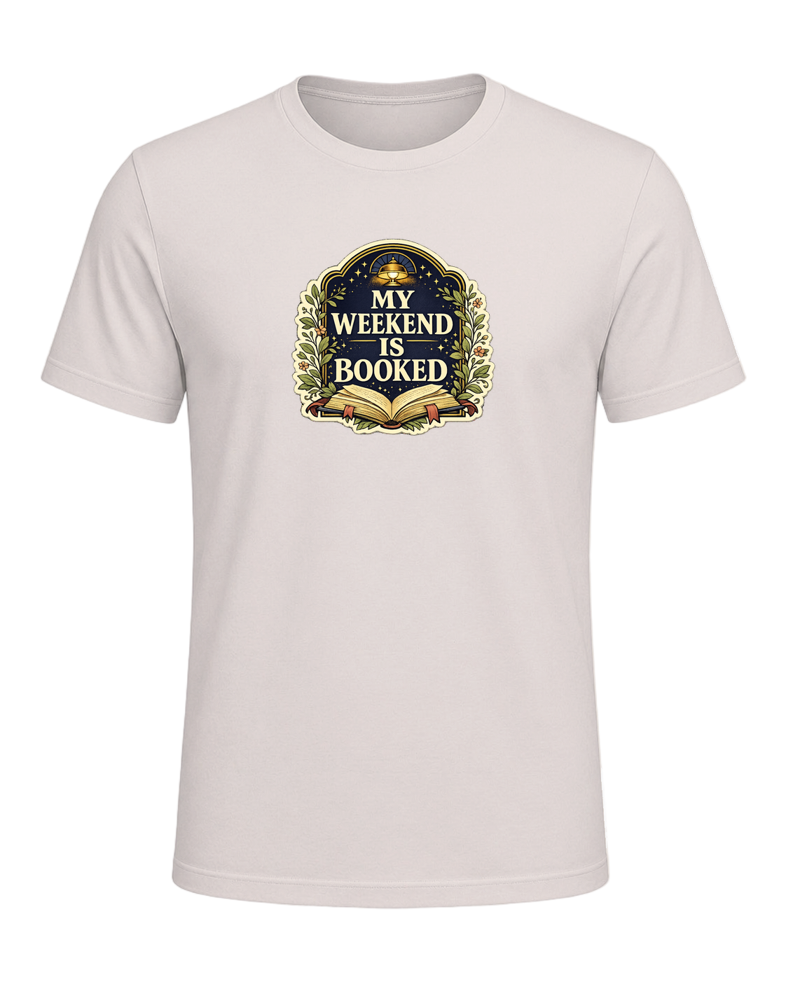 A cozy vintage library tee for readers whose weekend plans are already booked. — Heather Dust