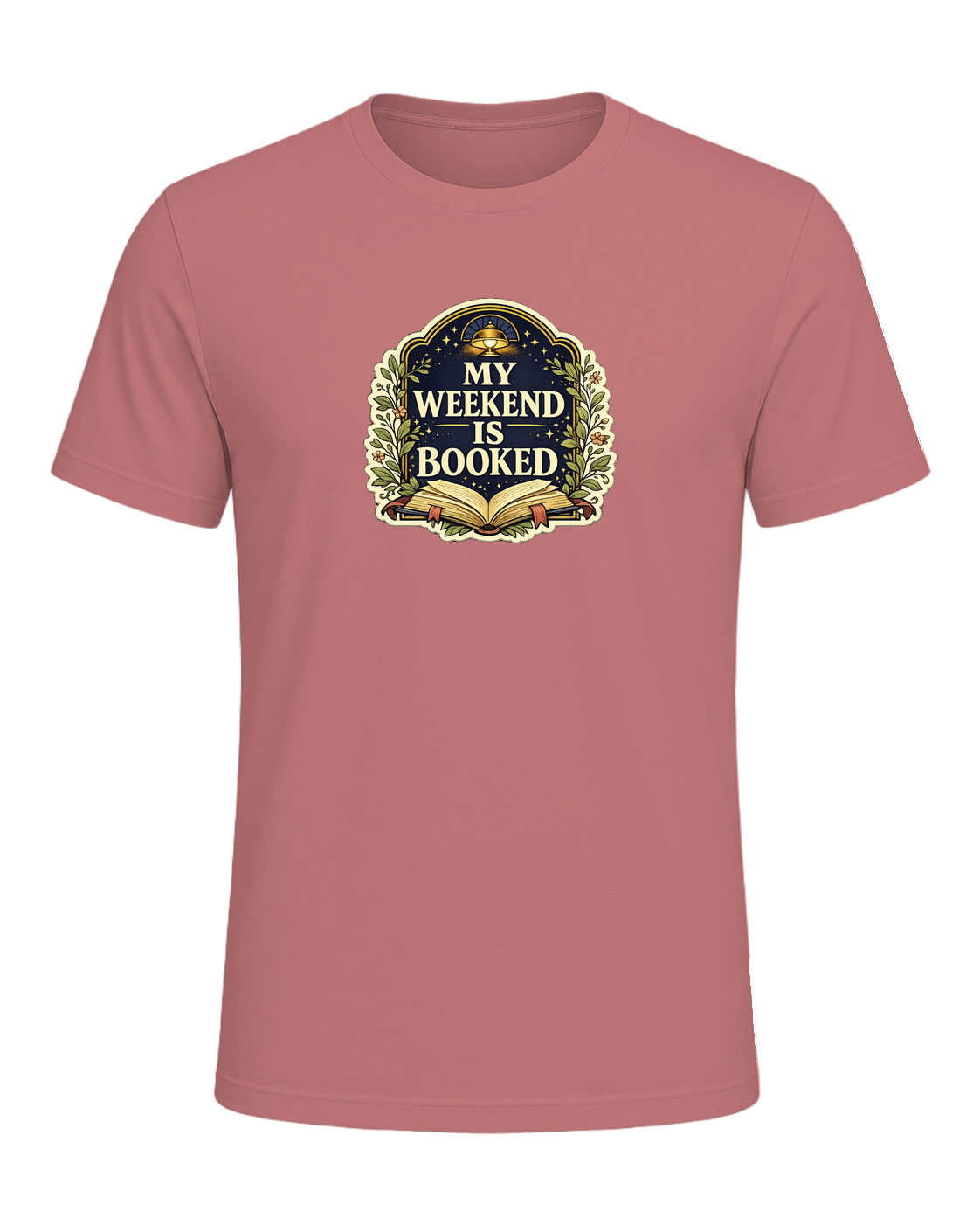 A cozy vintage library tee for readers whose weekend plans are already booked. — Mauve