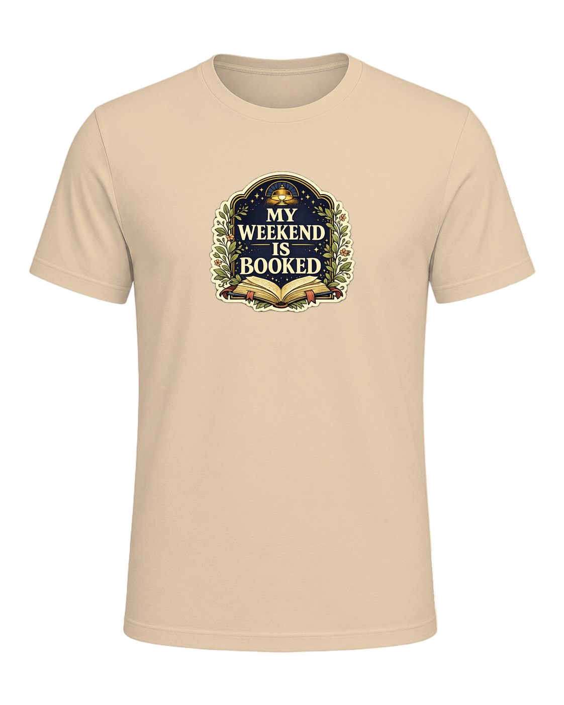 A cozy vintage library tee for readers whose weekend plans are already booked. — Soft Cream