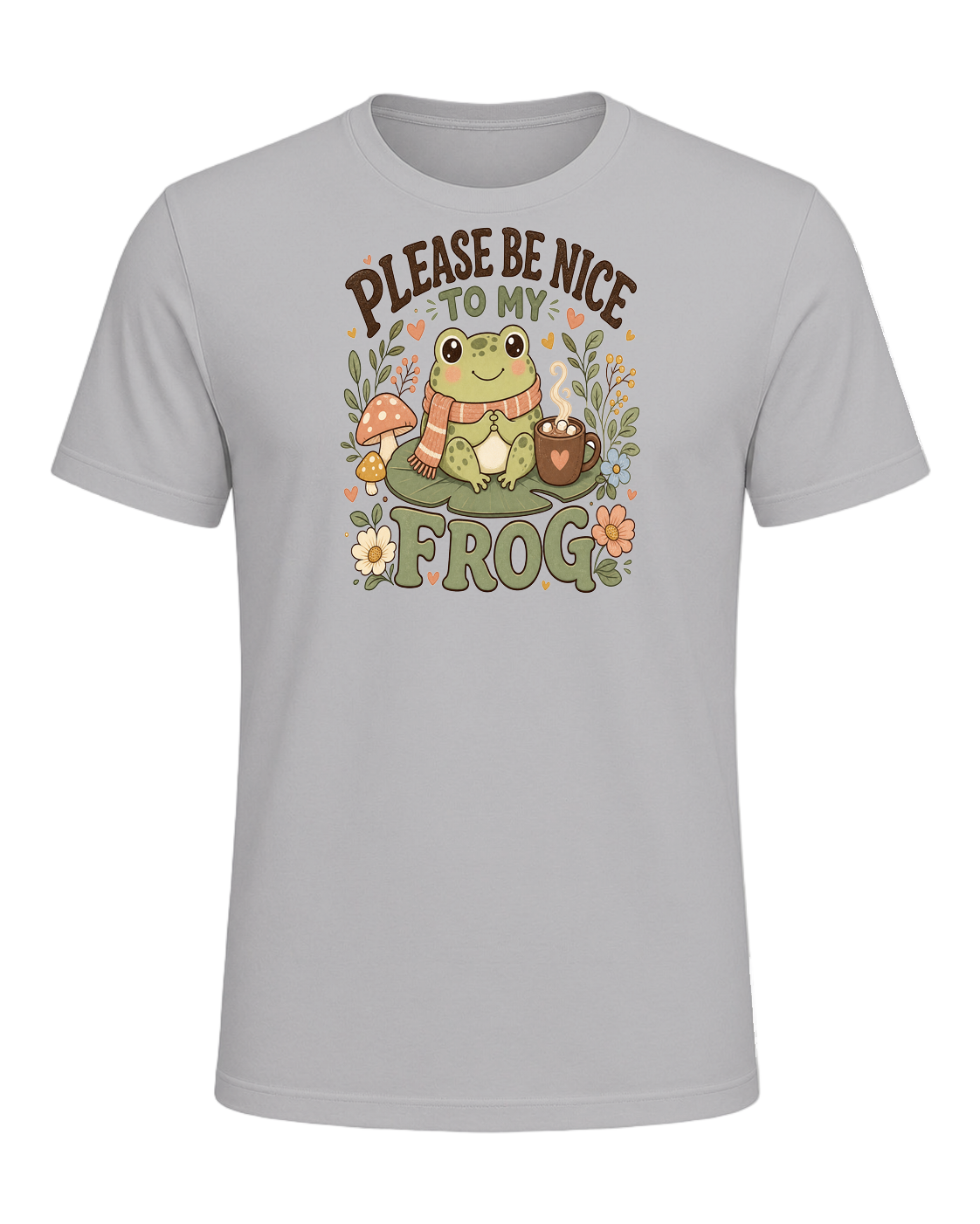 PLEASE BE NICE TO MY FROG — Athletic Heather