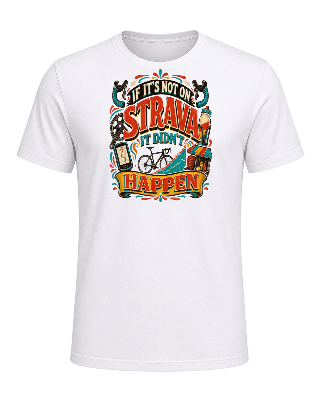IF IT'S NOT ON STRAVA IT DIDN'T HAPPEN — White
