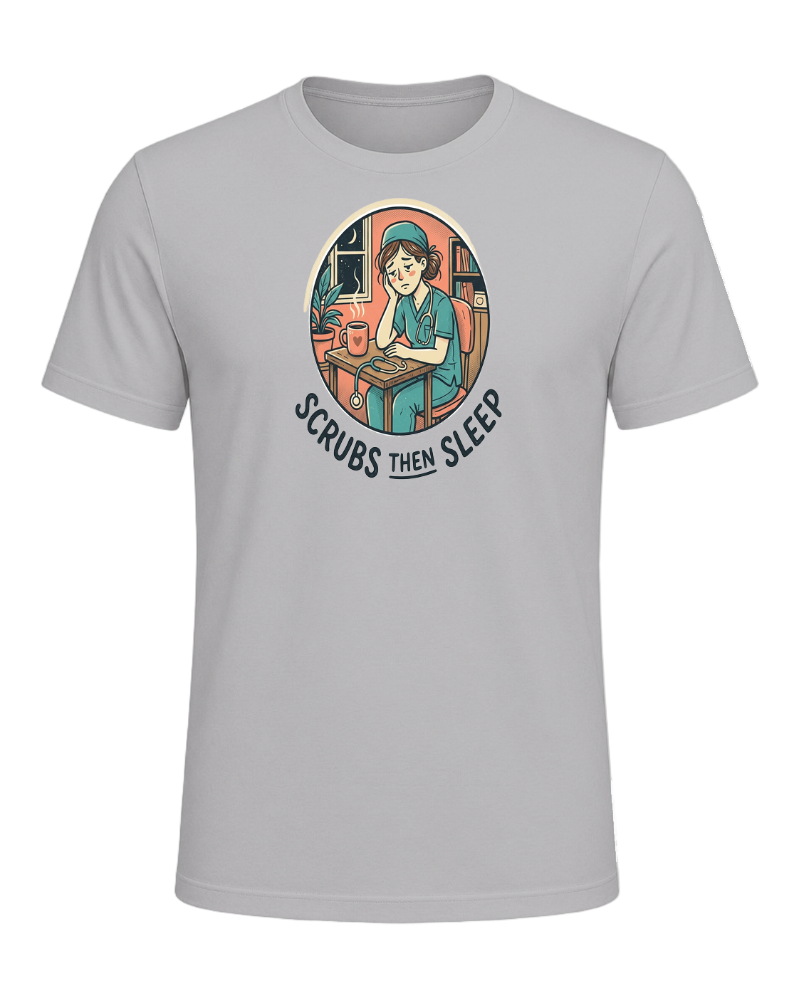 SCRUBS THEN SLEEP — Athletic Heather