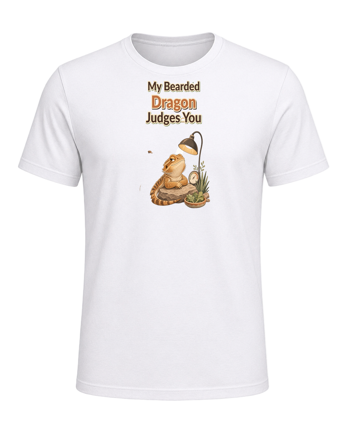 My Bearded Dragon Judges You — White