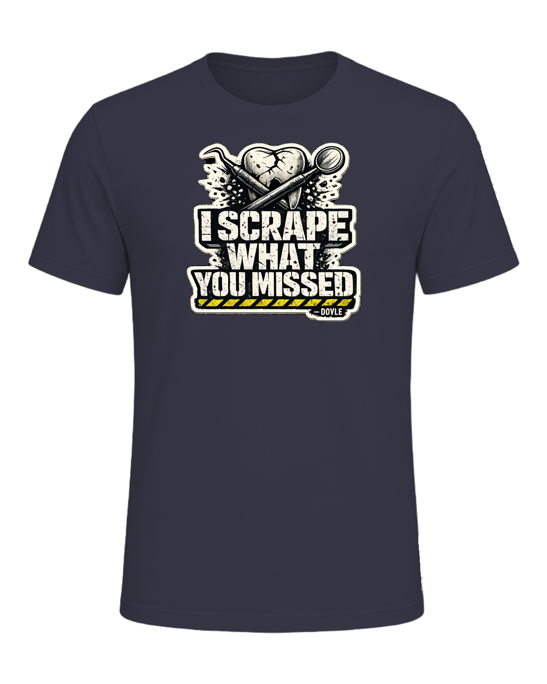 I Scrape What You Missed Tee — Heather Midnight Navy