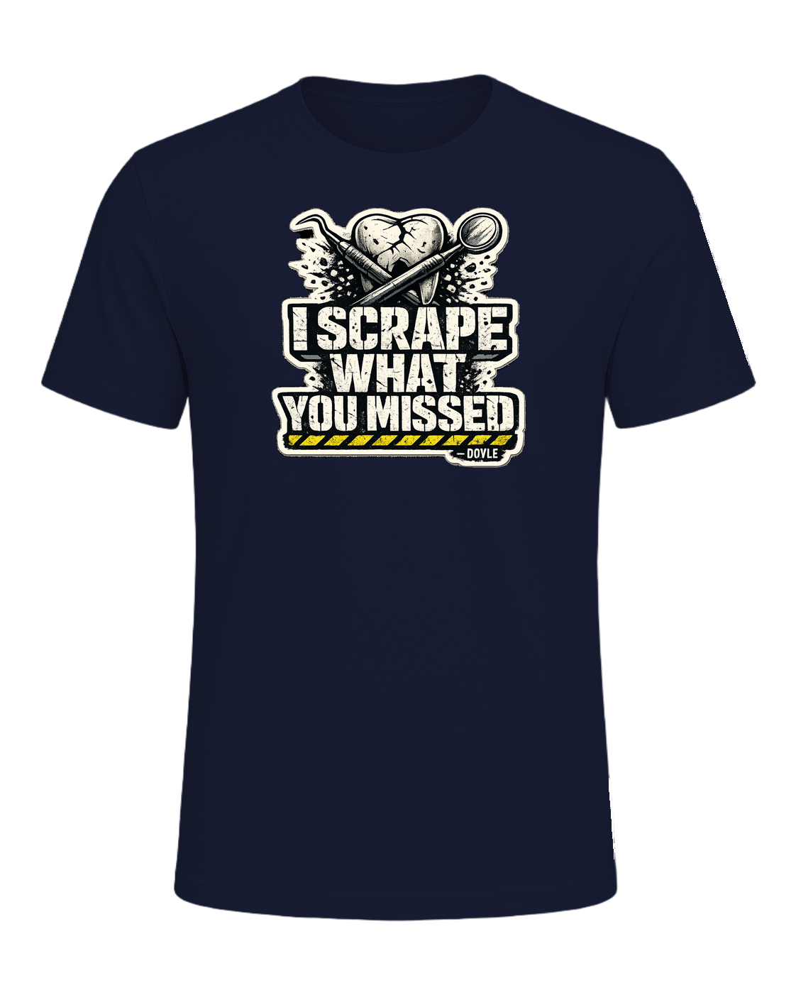 I Scrape What You Missed Tee — Navy