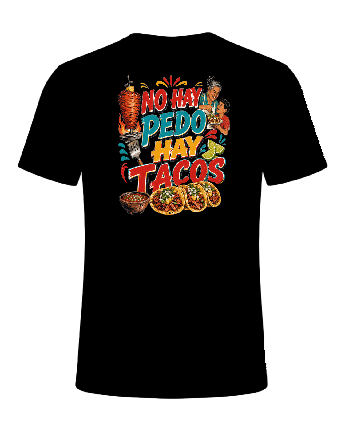NO HAY PEDO HAY TACOS — Black