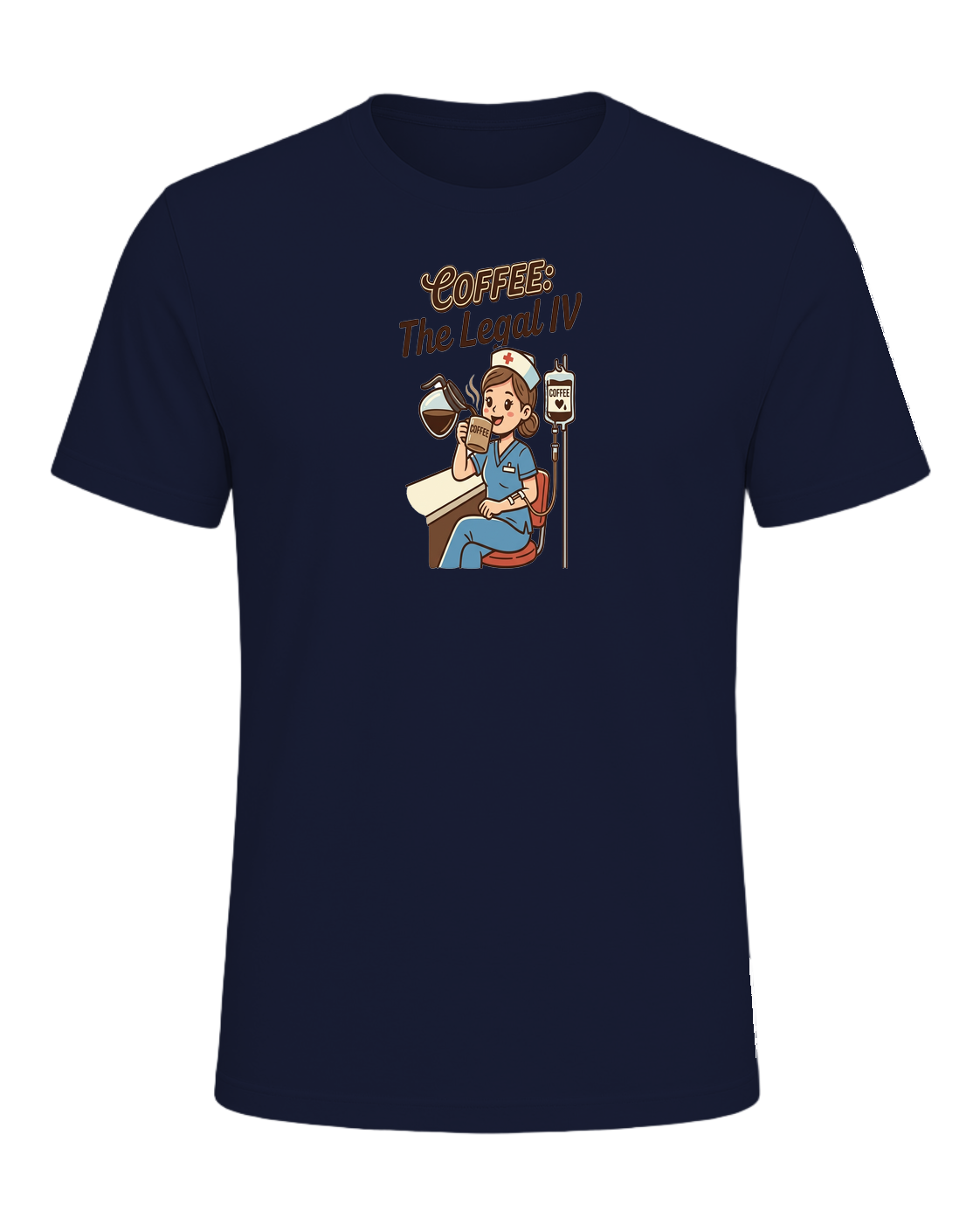 Nurse + Coffee — Navy
