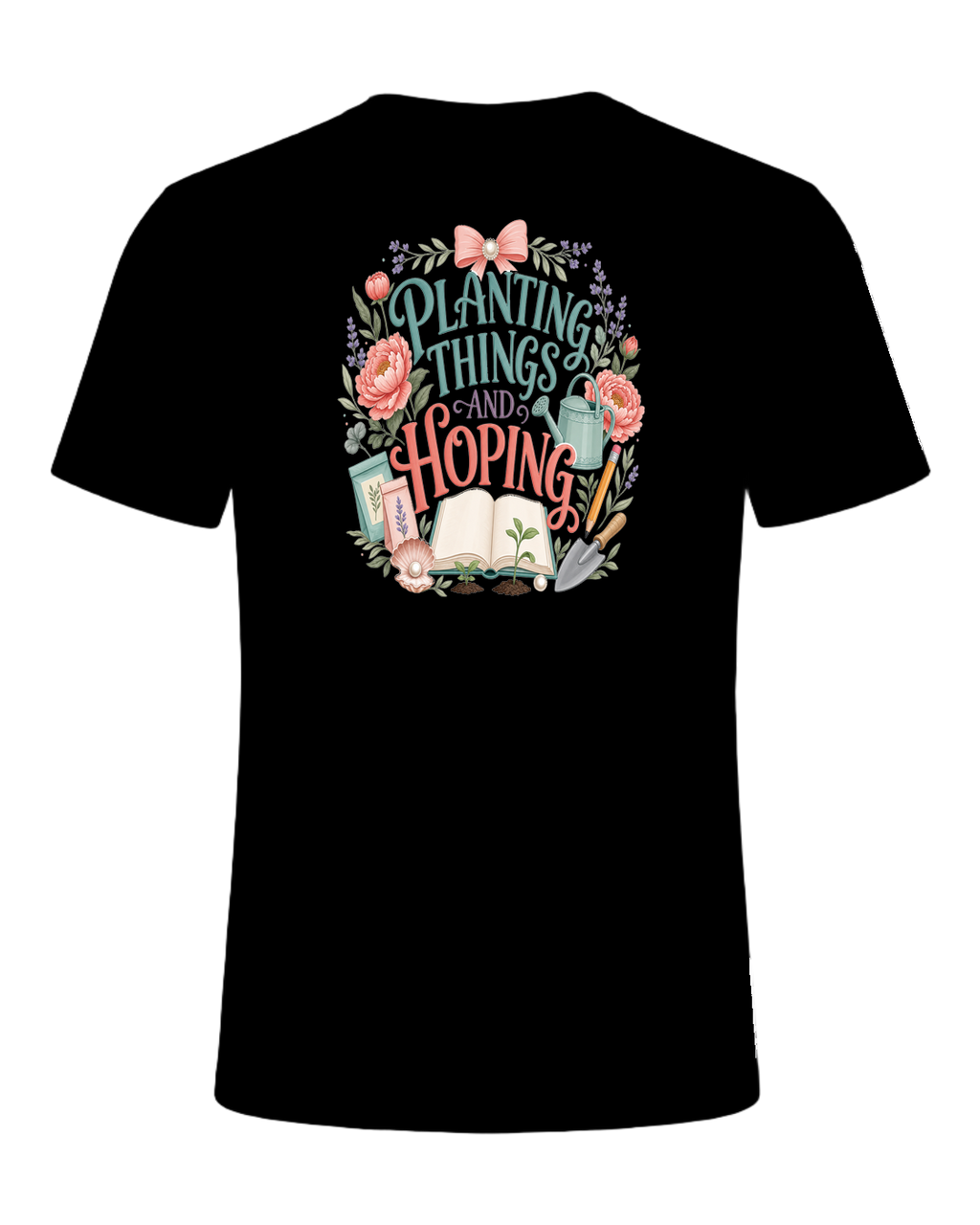 PLANTING THINGS AND HOPING — Black