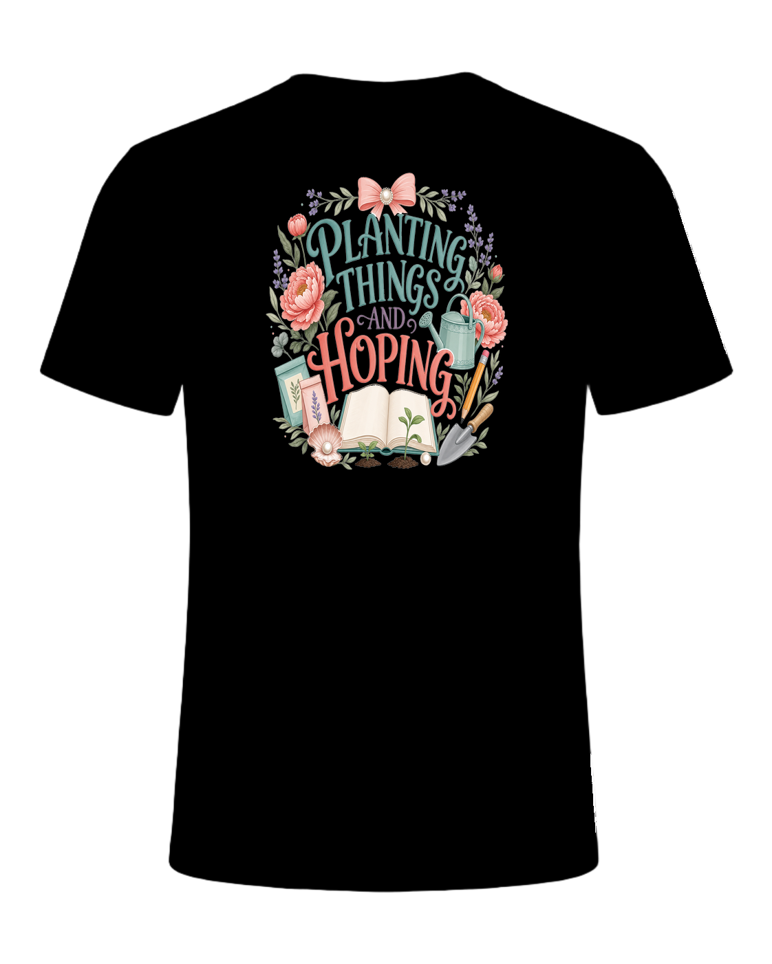 PLANTING THINGS AND HOPING — Black