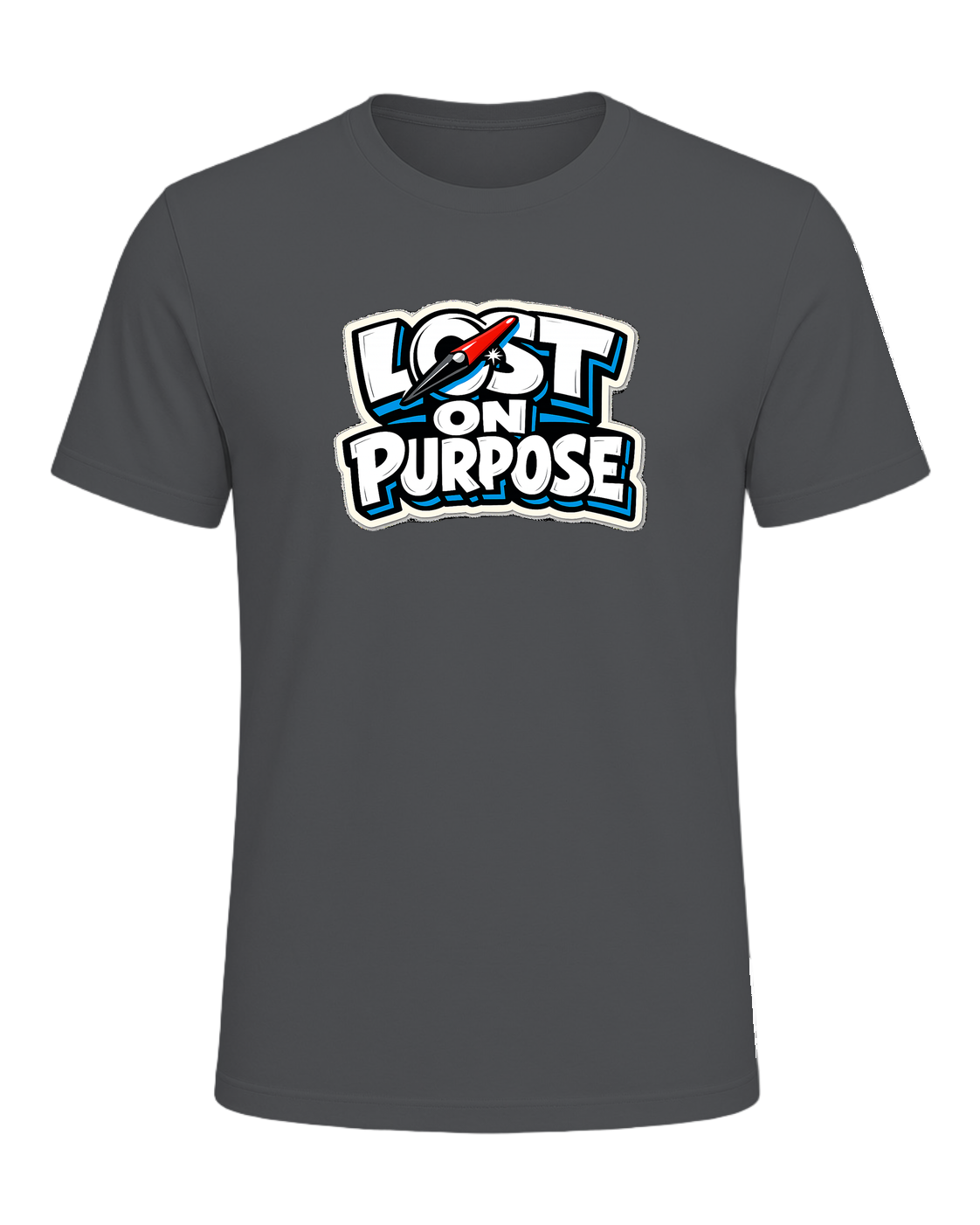 A loud travel tee for wanderers who make detours the whole point. — Asphalt