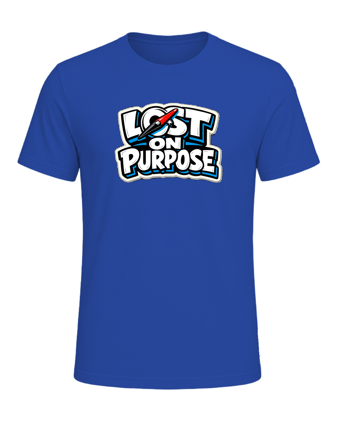 A loud travel tee for wanderers who make detours the whole point. — True Royal