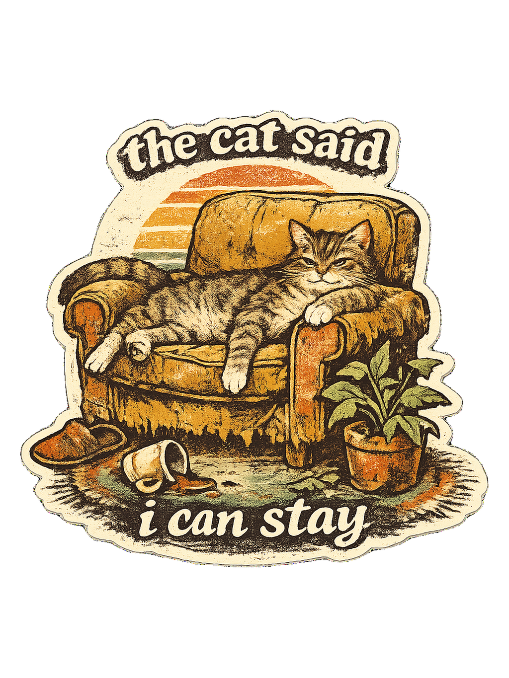 The Cat Said I Can Stay Tee
