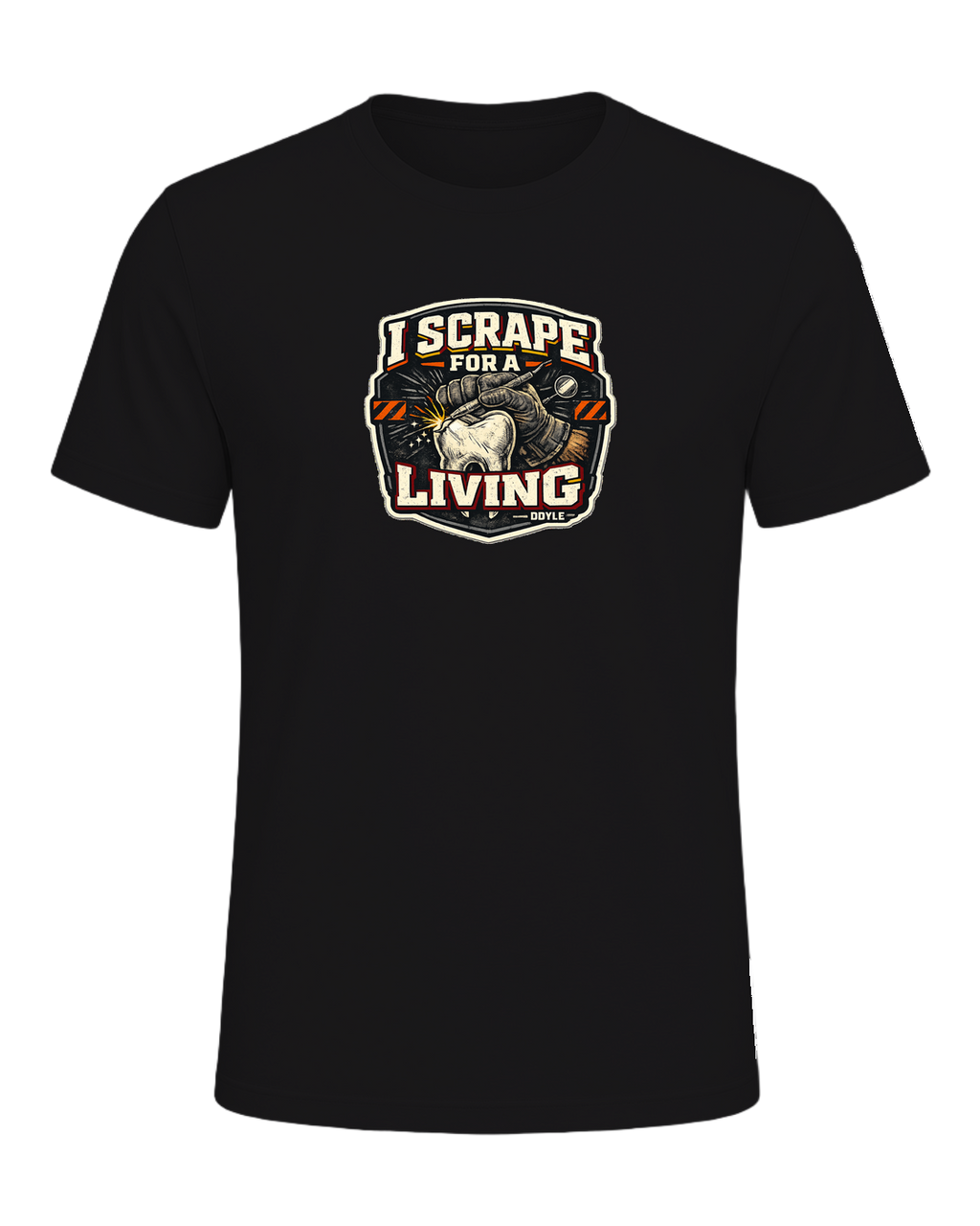 I Scrape For A Living Tee — Dark Grey Heather