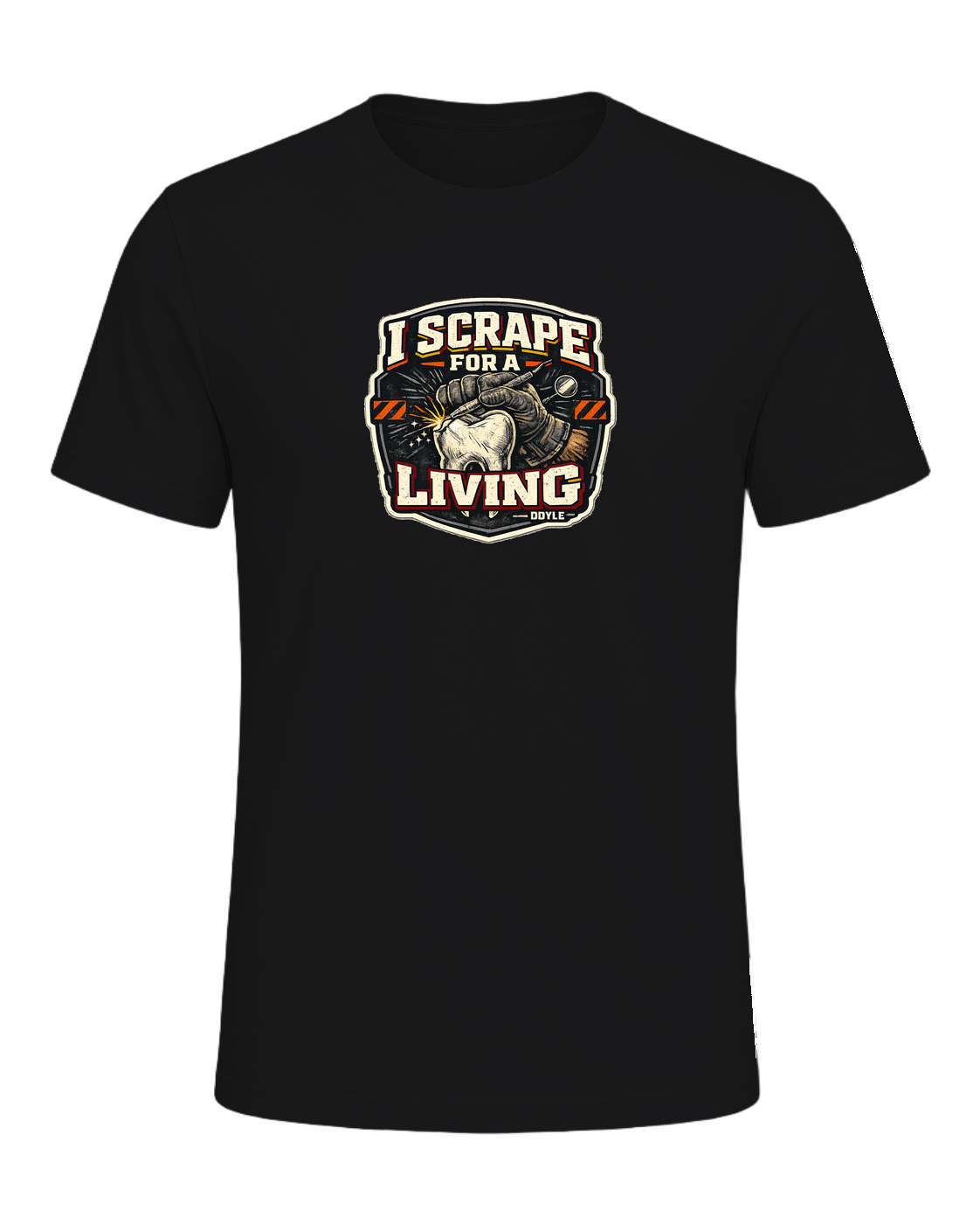 I Scrape For A Living Tee — Dark Grey Heather