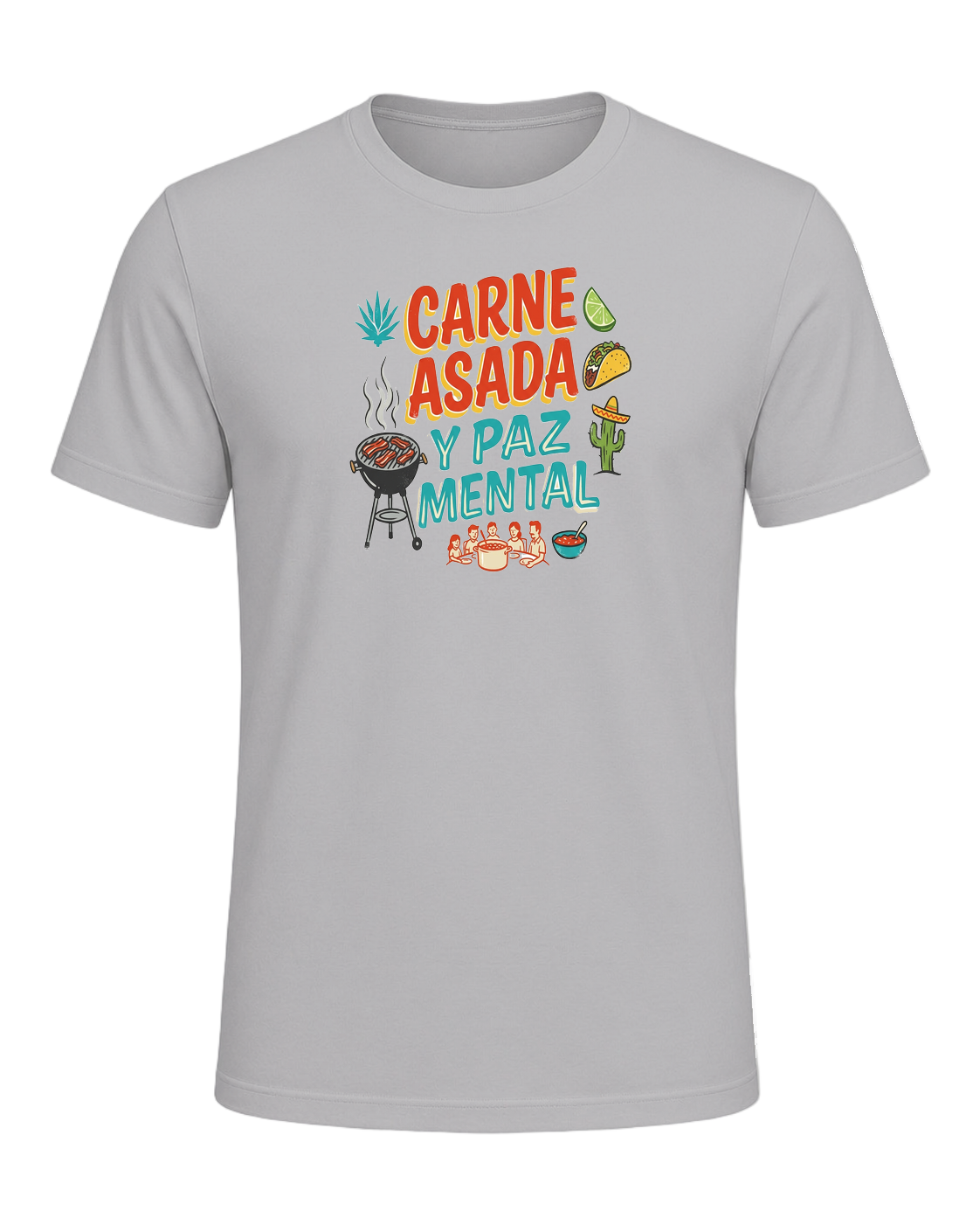 CARNE ASADA Y PAZ MENTAL — Athletic Heather