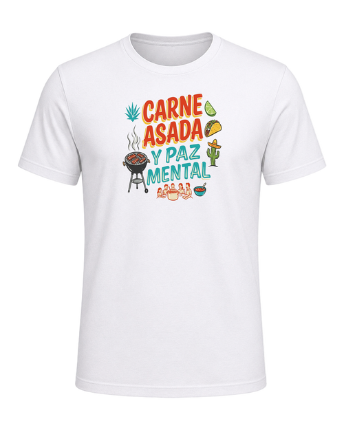 CARNE ASADA Y PAZ MENTAL — White
