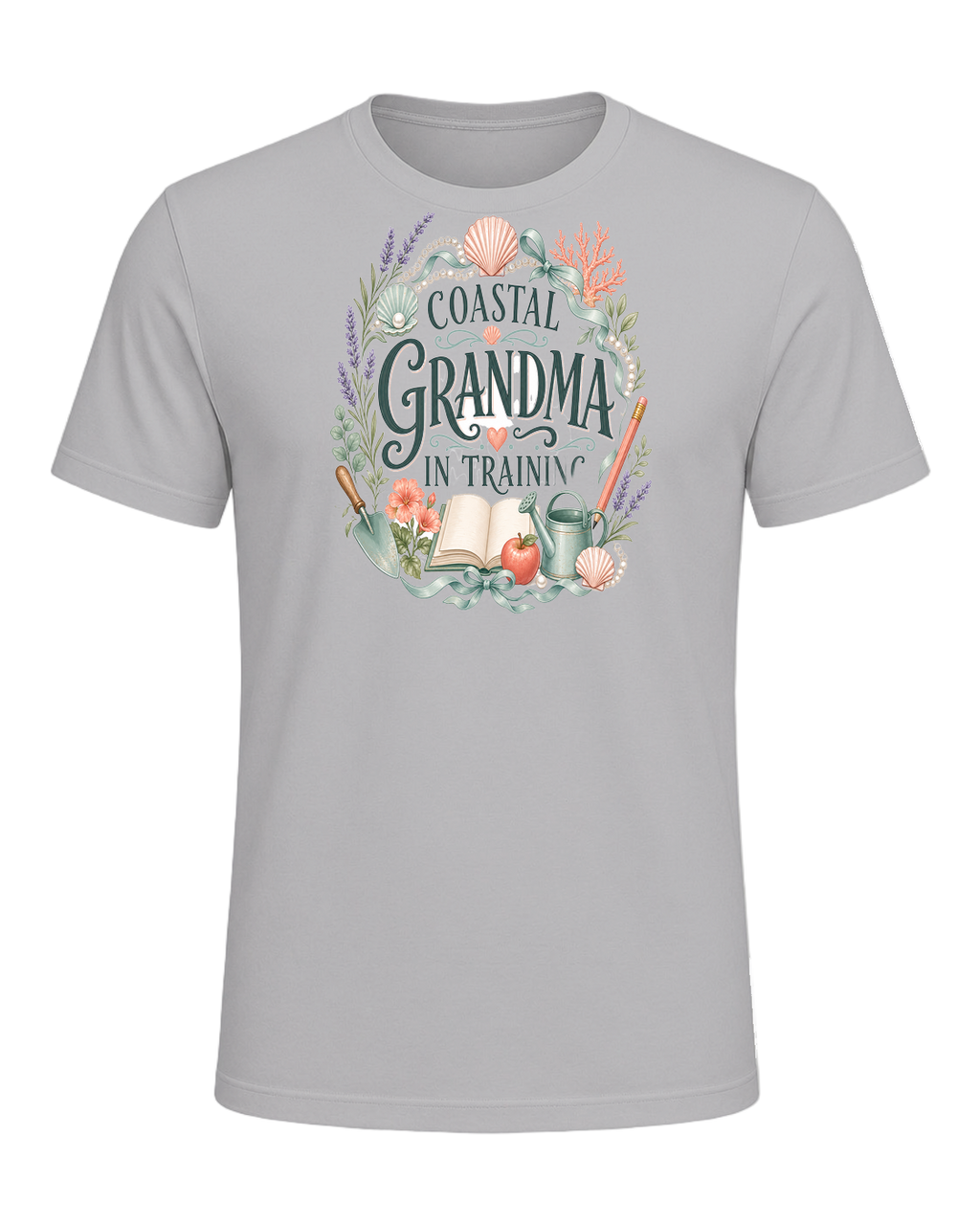 COASTAL GRANDMA IN TRAINING — Athletic Heather