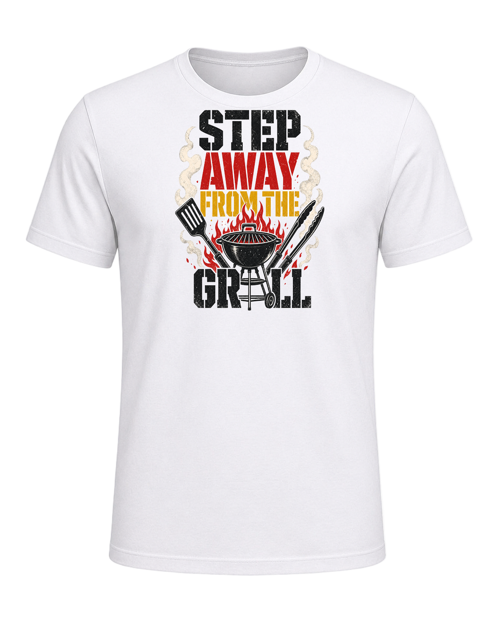 STEP AWAY FROM THE GRILL — White