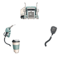 Powered by diesel and gas station coffee