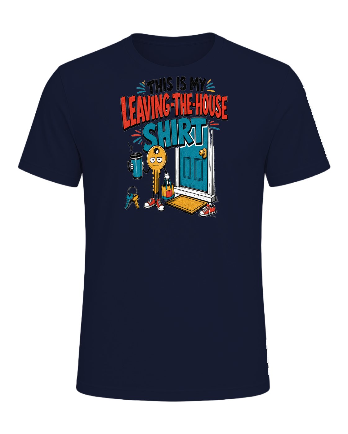 THIS IS MY LEAVING-THE-HOUSE SHIRT — Navy
