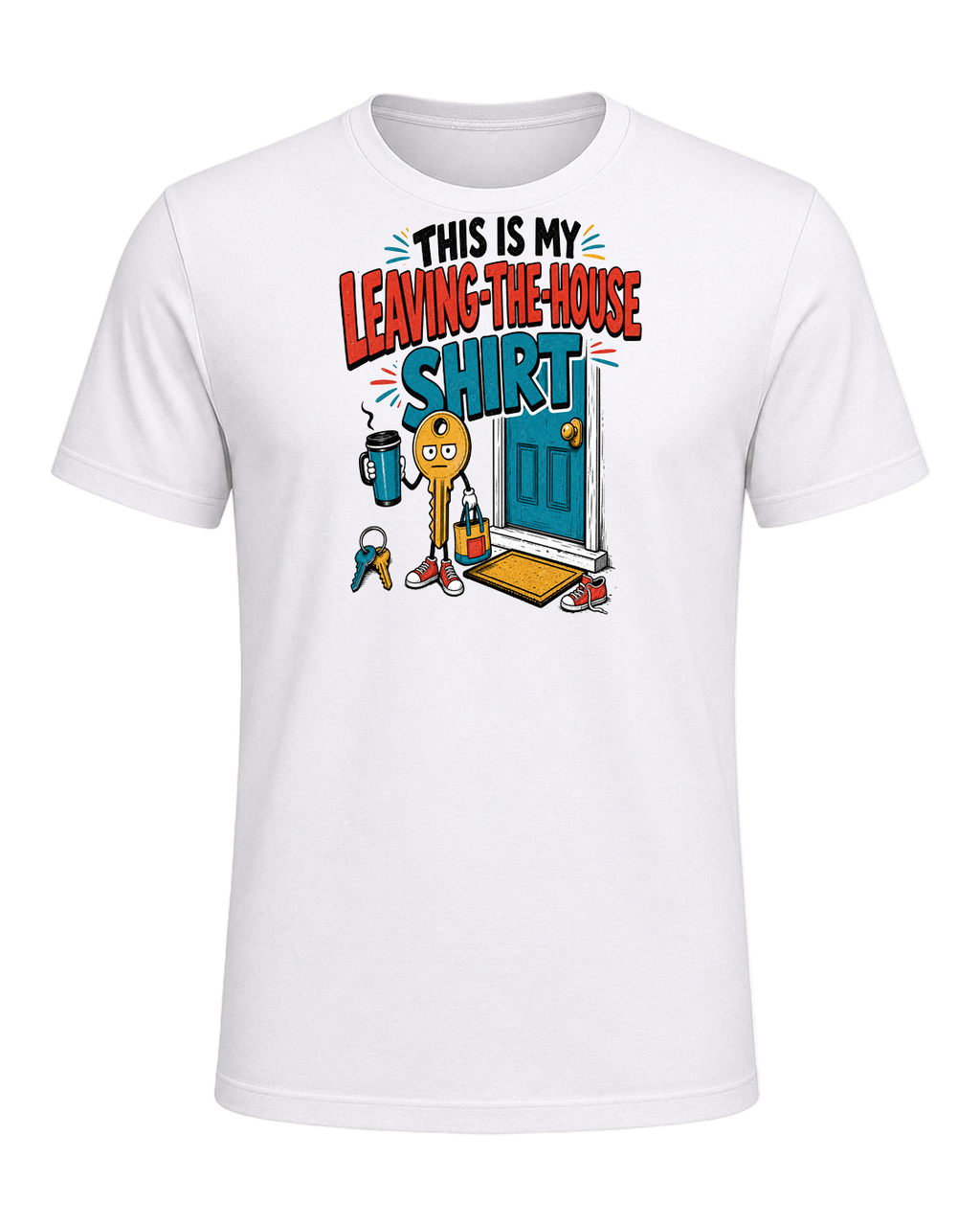 THIS IS MY LEAVING-THE-HOUSE SHIRT — White