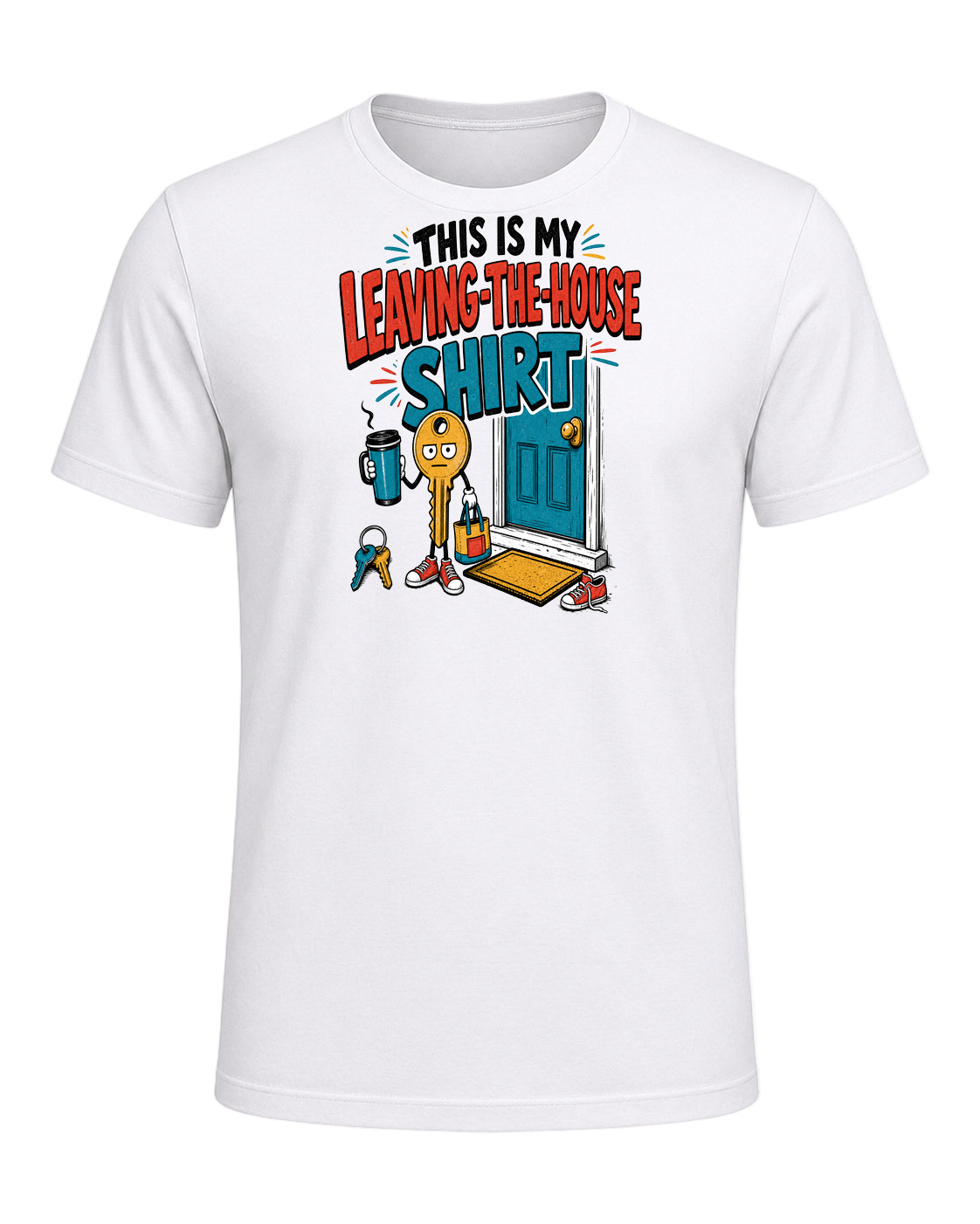 THIS IS MY LEAVING-THE-HOUSE SHIRT — White