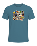 Retirement Looks Busy On Me Tee — Heather Deep Teal