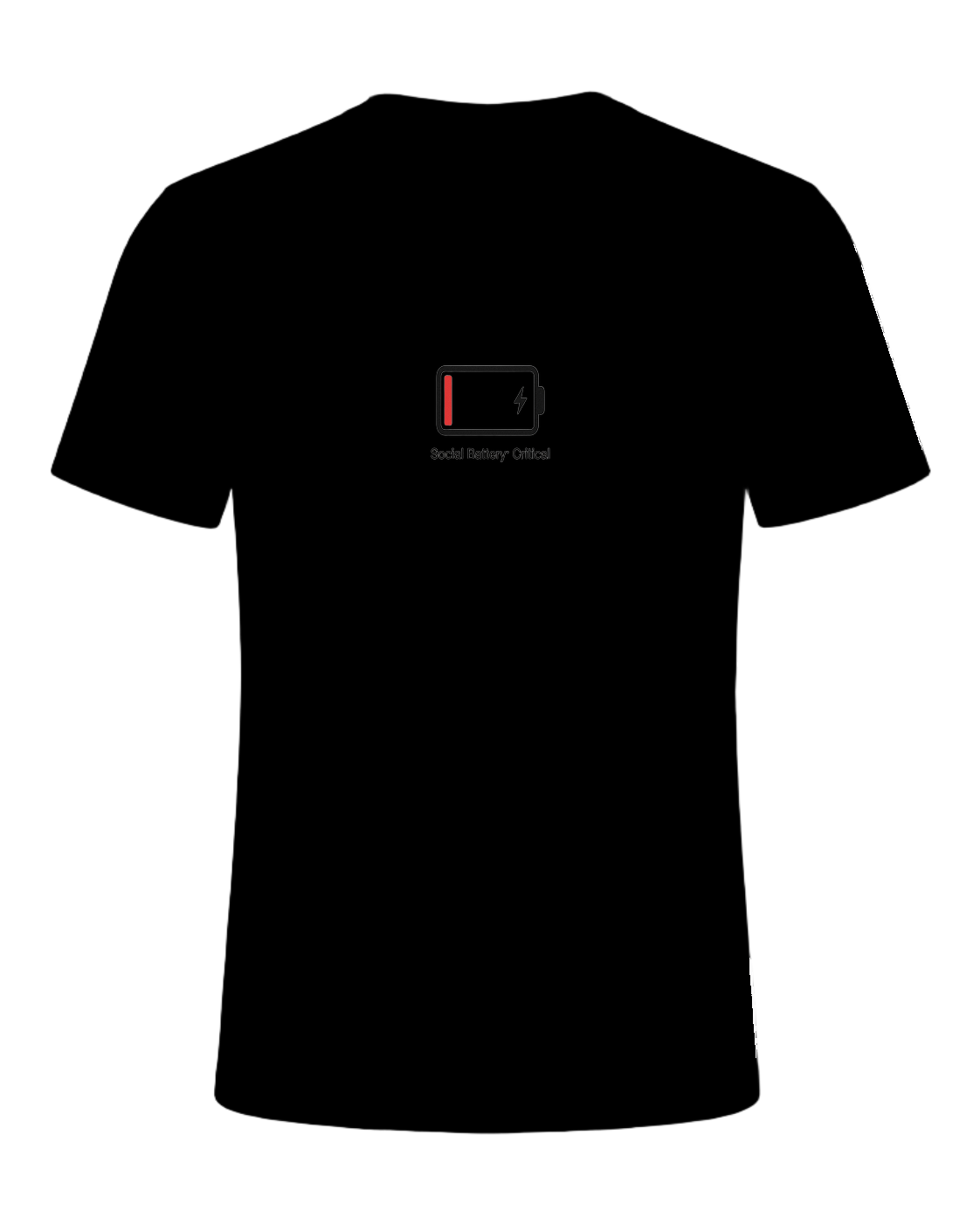 Social Battery Empty — Black