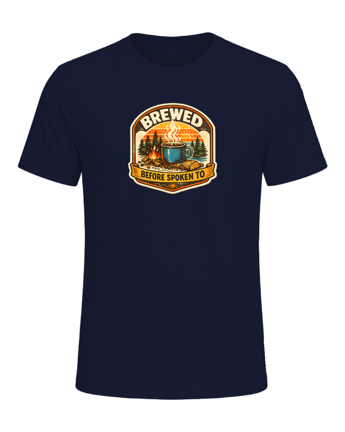 Brewed Before Spoken To Tee — Navy