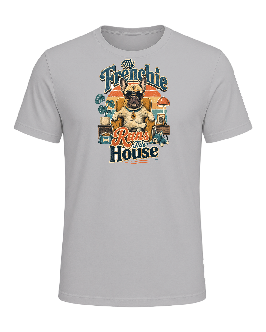 My Frenchie Runs This House — Athletic Heather