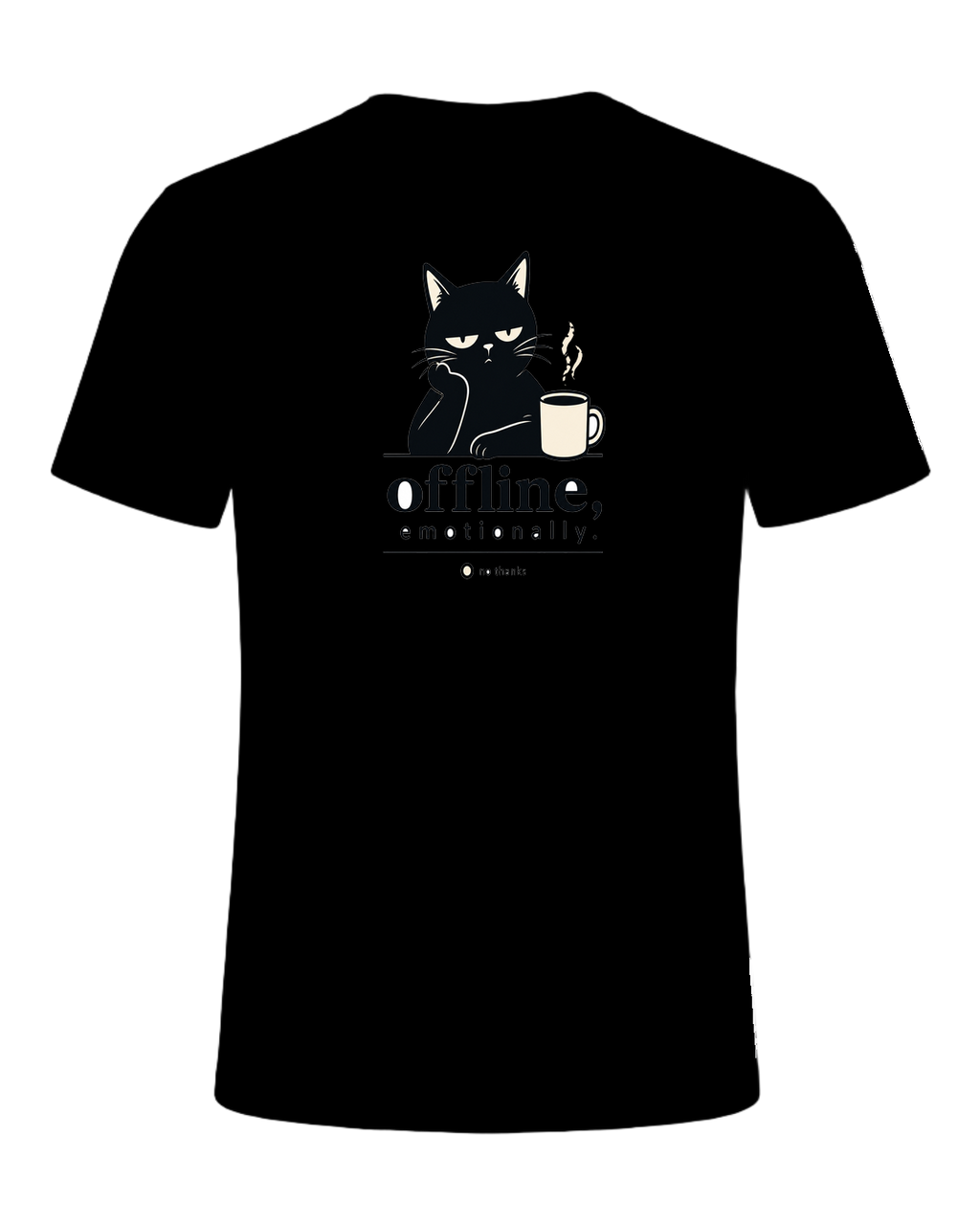 offline, emotionally — Black